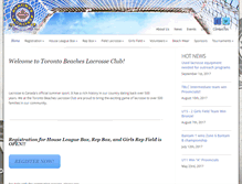 Tablet Screenshot of beacheslacrosse.com